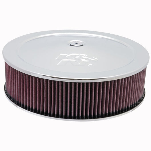  K&N - Ensemble filtre à air rond - 5-1/8