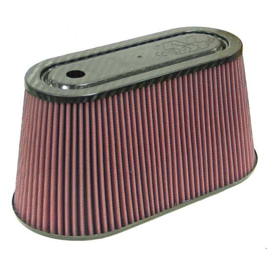  K&N - Filtre à air universel - Dessus et base en fibre de carbone - 3-7/8