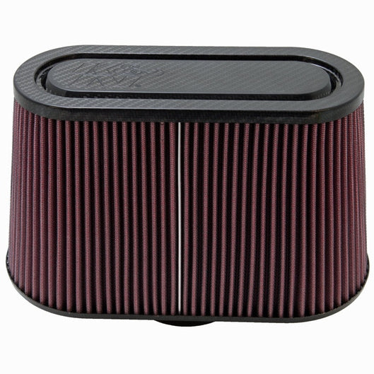  K&N - Filtre à air universel - Dessus et base en fibre de carbone - 3-7/8