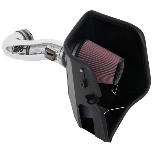  K&N - Système d'admission d'air haute performance - KIT D'ADMISSION PERF.-; CHEV. SILVERADO 1500-; V8-5.3/6.2L F/I, 19-24 (77-3110KP) – Cadillac / Chevrolet / Gmc - 77-3110KP