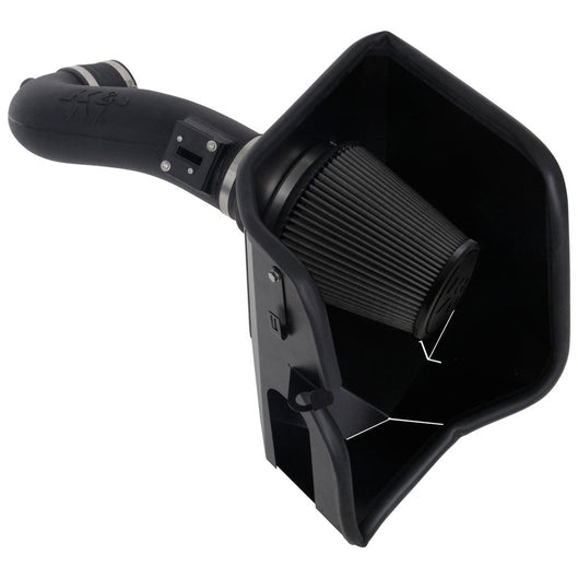  K&N - Système d'admission d'air haute performance - SYSTÈME D'ADMISSION D'AIR DRYFLOW-; CHEV SILVERADO 1500 V8-5 3/6.2L, 19-24 (30-3110) – Cadillac / Chevrolet / Gmc - 30-3110