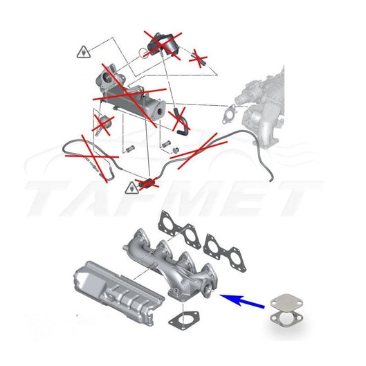  Kit de suppression vanne EGR et refroidisseur BMW 2.0 N47N N47S1 / 3.0 N57N N57Z
