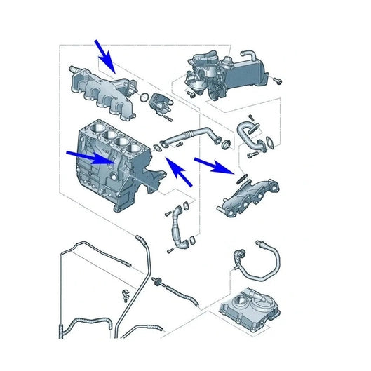  Kit suppression vanne EGR 2.0 TDI CR Audi Seat