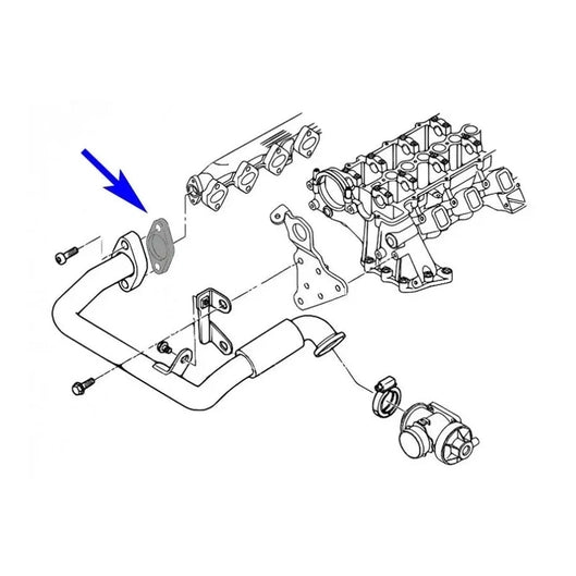  Plaque suppression vanne EGR avec joint pour BMW 2.0 3.0 M47/M57 - Tafmet